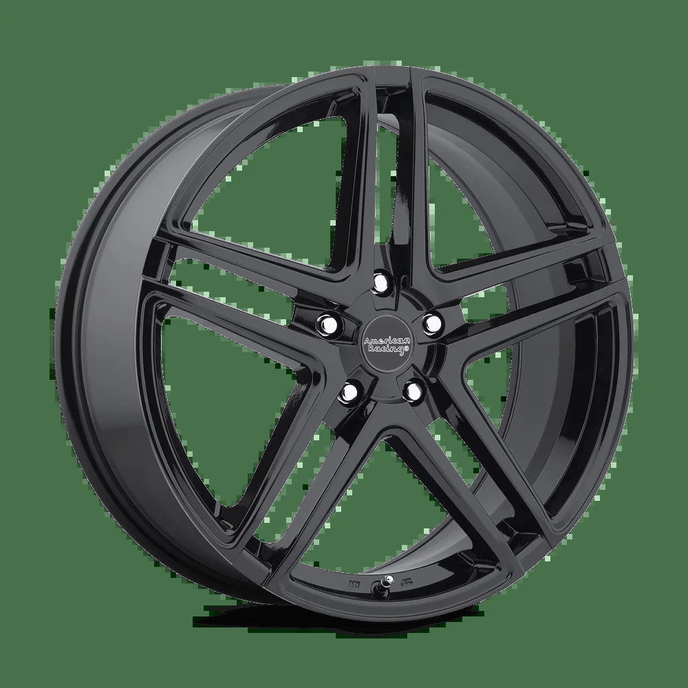 Aluminum Rim AR907 16X7In Gloss Black Finish, AR90767012340